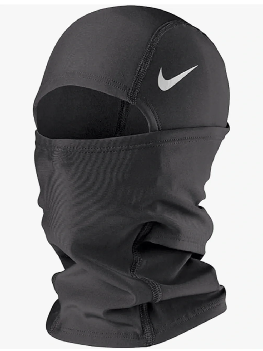 Nike Black Balaclava Face Mask with White Swoosh